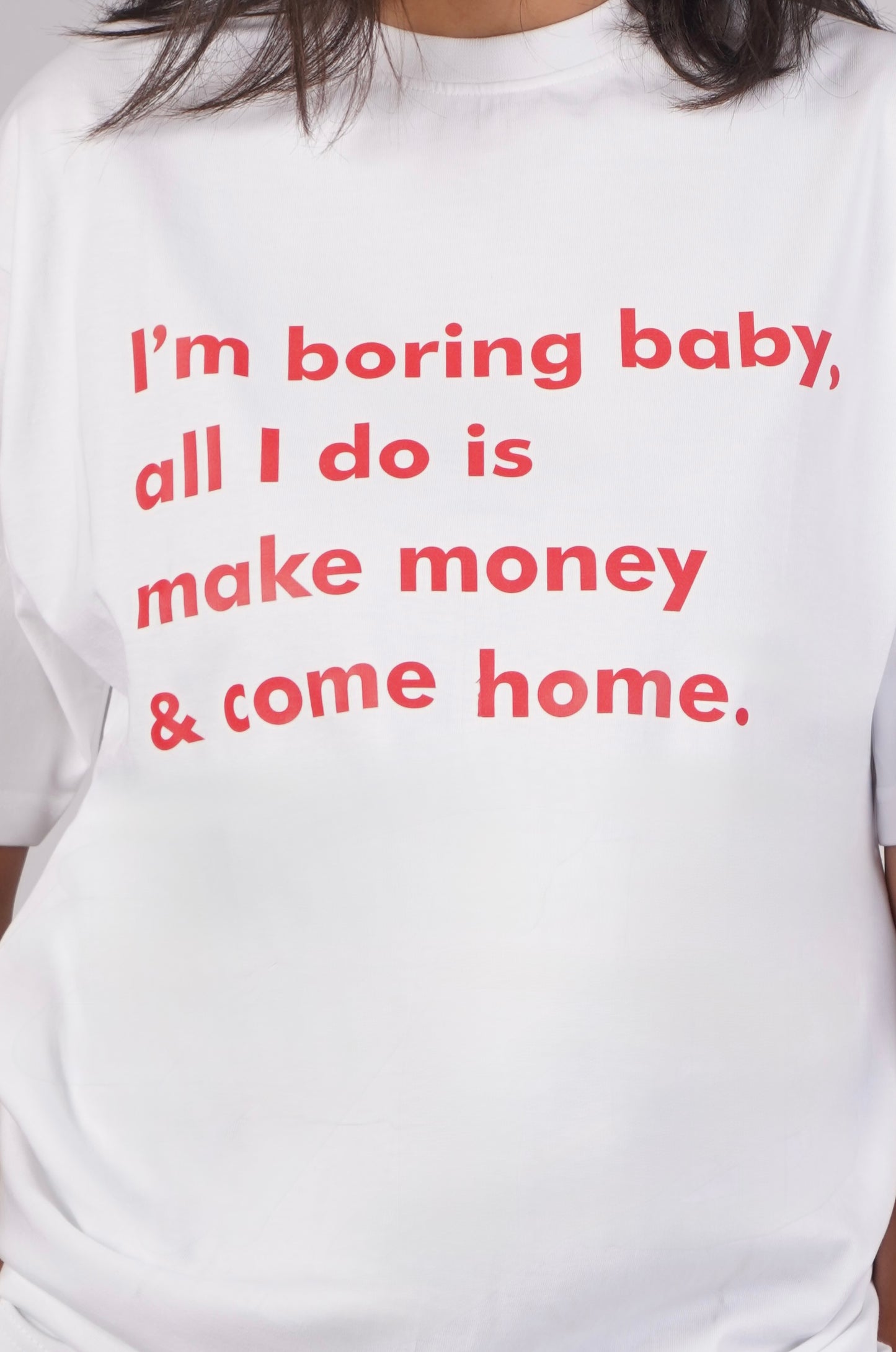 Oversized T-shirt with slogan