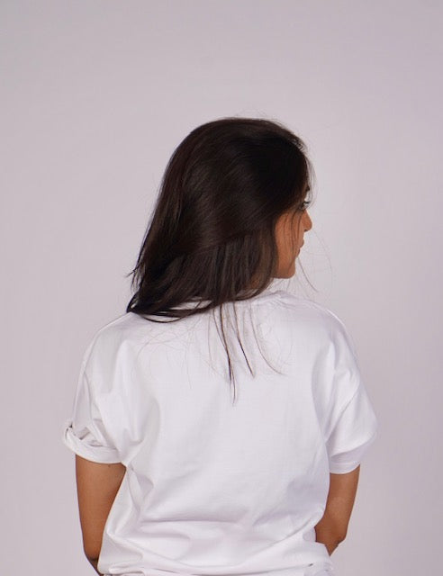 Oversized T-shirt with slogan