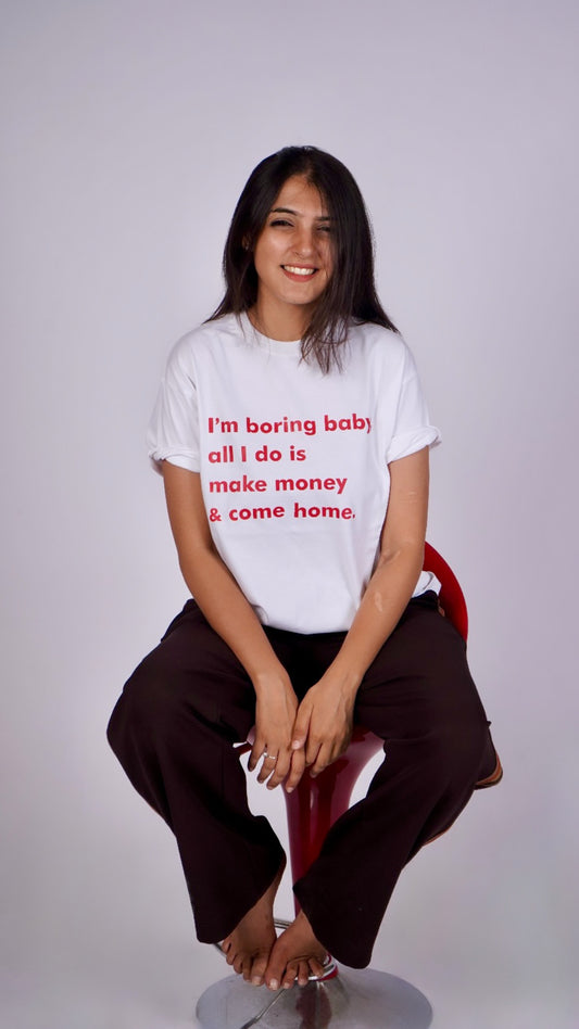 Oversized T-shirt with slogan