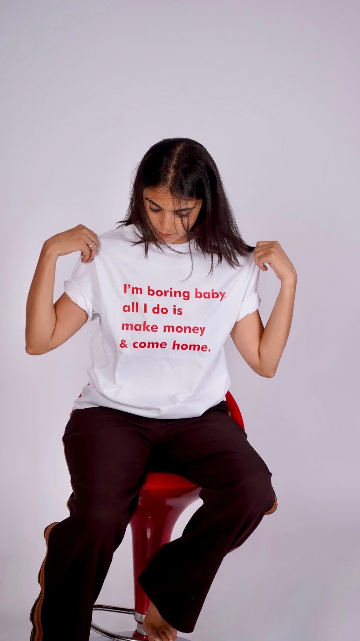 Oversized T-shirt with slogan
